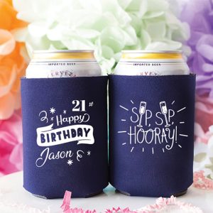 21st Birthday Koozie Header