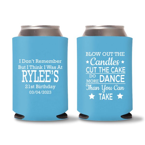 21st Birthday Koozies D3