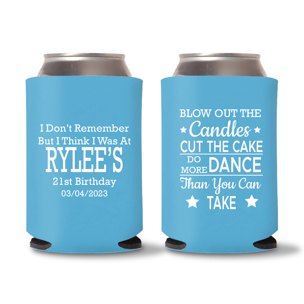 Personalized 21st Birthday Party Favors Koozies (20110) Beer Birthday,  Items