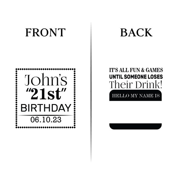 21st Birthday Koozies - Front & Back - 01
