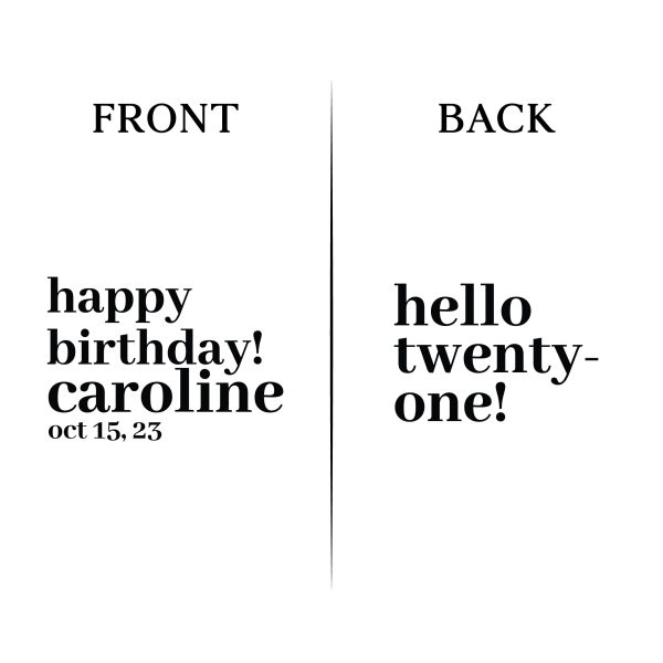 21st Birthday Koozies - Front & Back - 02