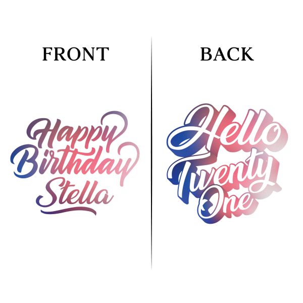 21st Birthday Koozies - Front & Back - 09