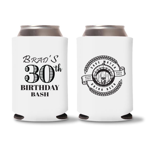 30th Birthday Koozie D3
