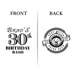 30th Birthday Koozie - Front & Back - 03