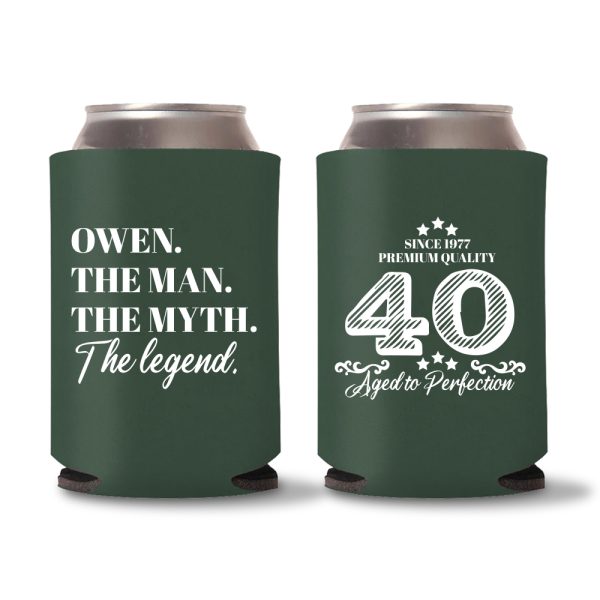 40th Birthday Koozie -D4
