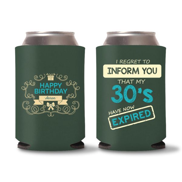 40th Birthday Koozies D10