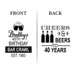 40th Birthday Koozies - Front & Back - 03