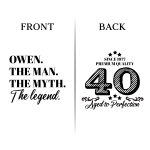 40th Birthday Koozies - Front & Back - 04