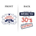 40th Birthday Koozies - Front & Back - 10