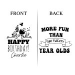 40th Birthday Koozies - Front & Back - 12