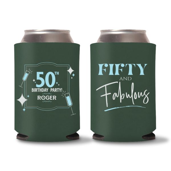 50th Birthday Koozies D10