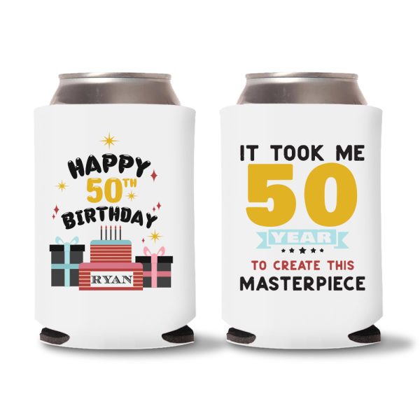 50th Birthday Koozies D12