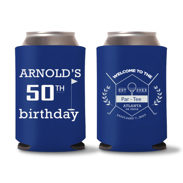 50th Birthday Koozies D3