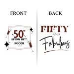 50th Birthday Koozies - Front & Back - 10