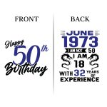 50th Birthday Koozies - Front & Back - 11