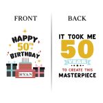 50th Birthday Koozies - Front & Back - 12