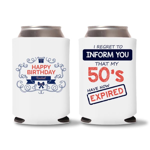60th Birthday Koozie D12