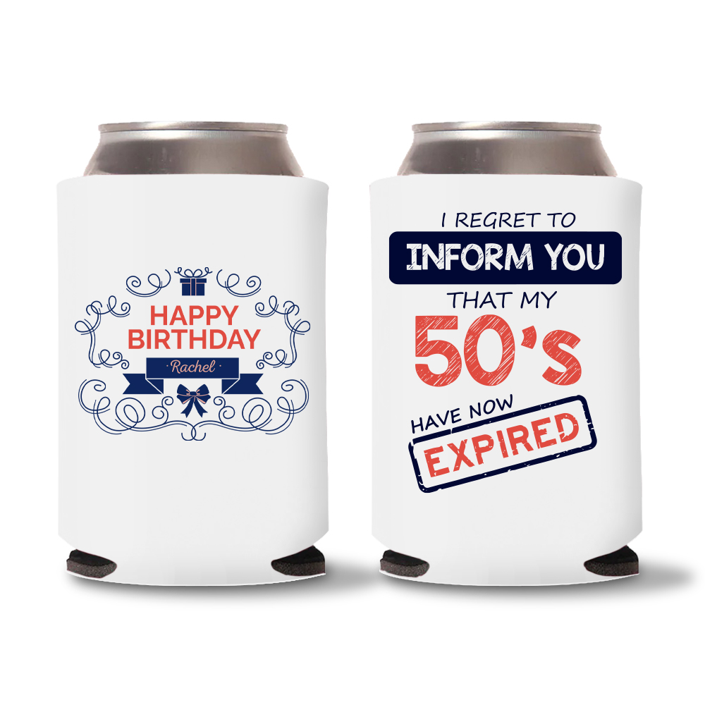 60th Birthday Koozie D12