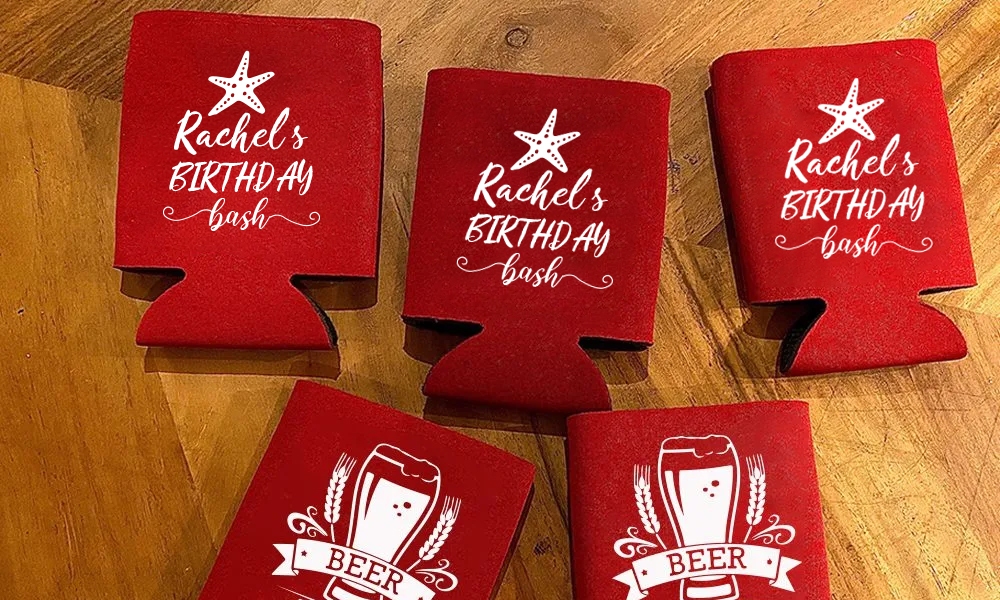 60th Birthday Koozie Footer