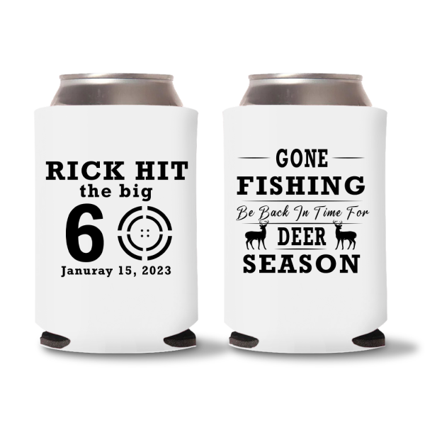 60th Birthday Koozies D1