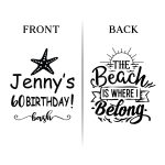 60th Birthday Koozies - Front & Back - 05