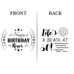 60th Birthday Koozies - Front & Back - 10