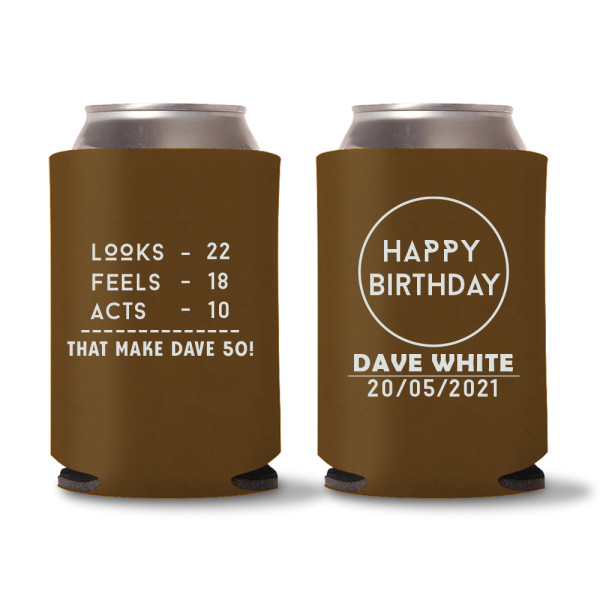Custom Birthday Koozies D8