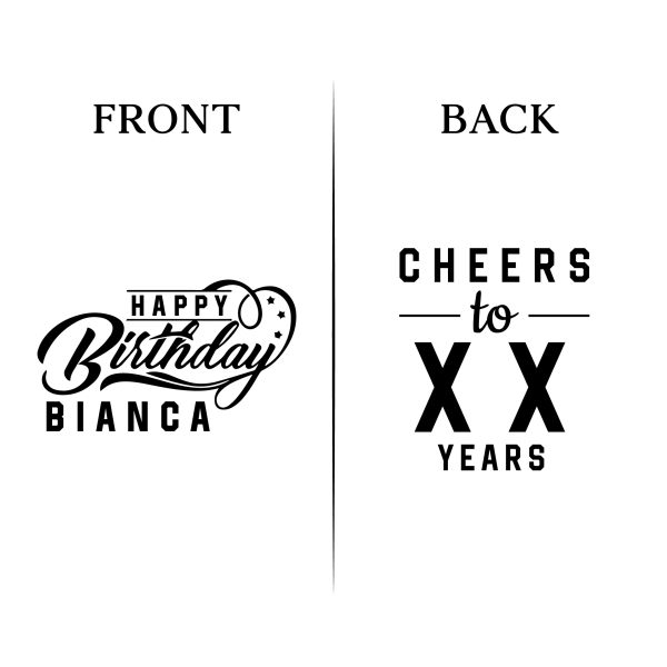 Custom Birthday Koozies - Front & Back - 03