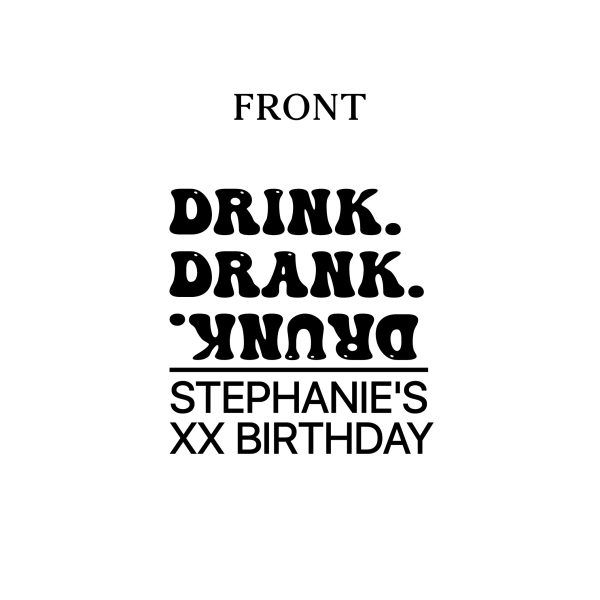 Custom Birthday Koozies - Front & Back - 05