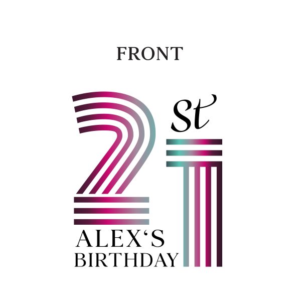 21st Birthday Koozies - Front _ Back - 15