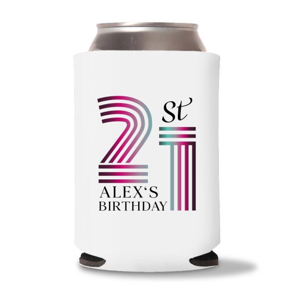 21st birthday koozies D15