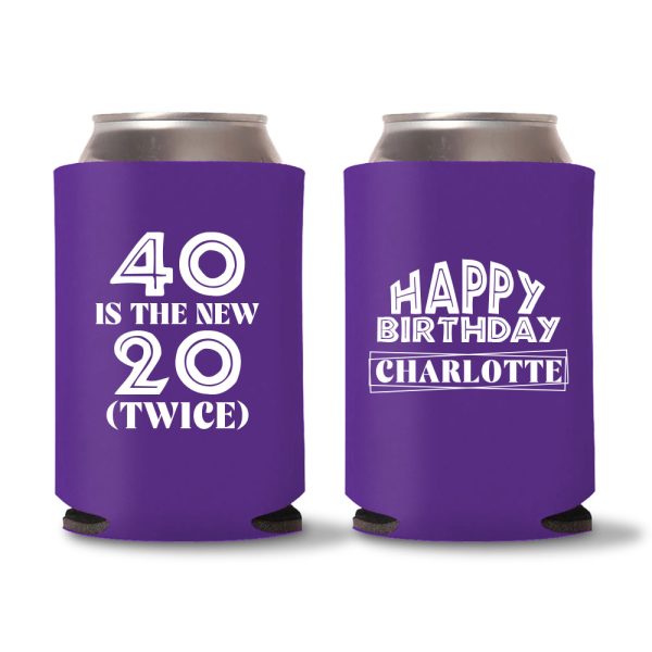 40th Birthday Koozies D13