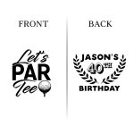40th Birthday Koozies -FRONT & BACK-14