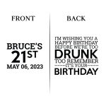 21st birthday koozies Front _ Back File- D16