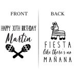 30th birthday koozies front & back D17