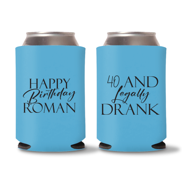 40th Birthday Koozies D19