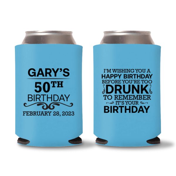 50th Birthday Koozies D16