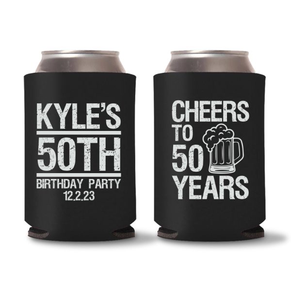 50th Birthday Koozies D18