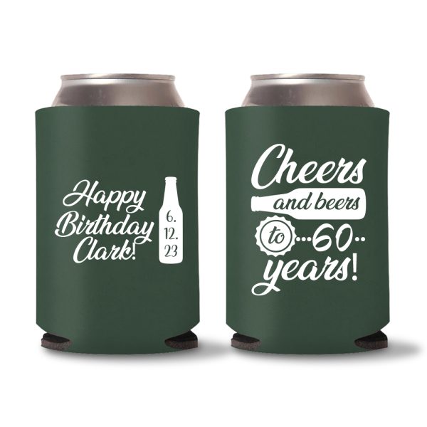 60th Birthday Koozie D20