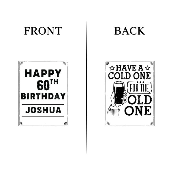 60th Birthday Koozie Front _ Back File D18