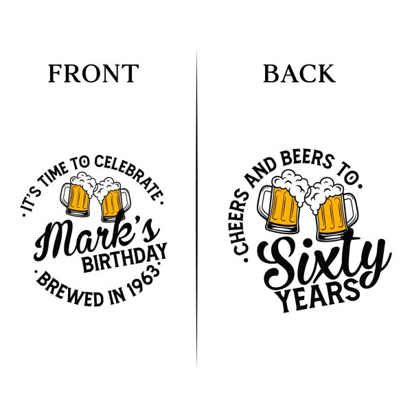 60th Birthday Koozie Front _ Back File D19