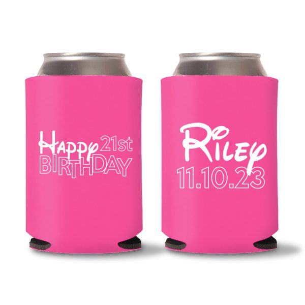 21th Birthday Koozie D21