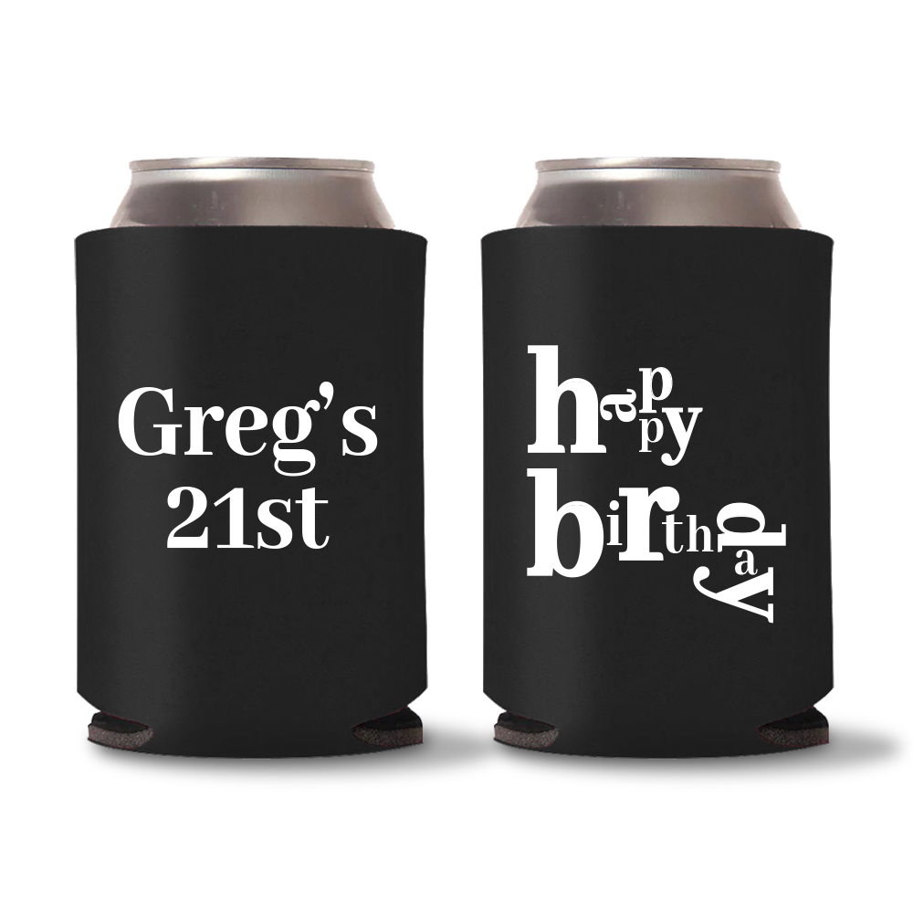 Custom Birthday Koozies | Celebrate 21st in Style