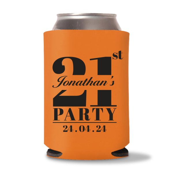 21th Birthday Koozie D25