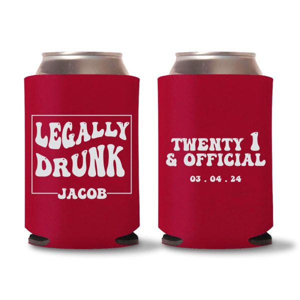 21th Birthday Koozie D26