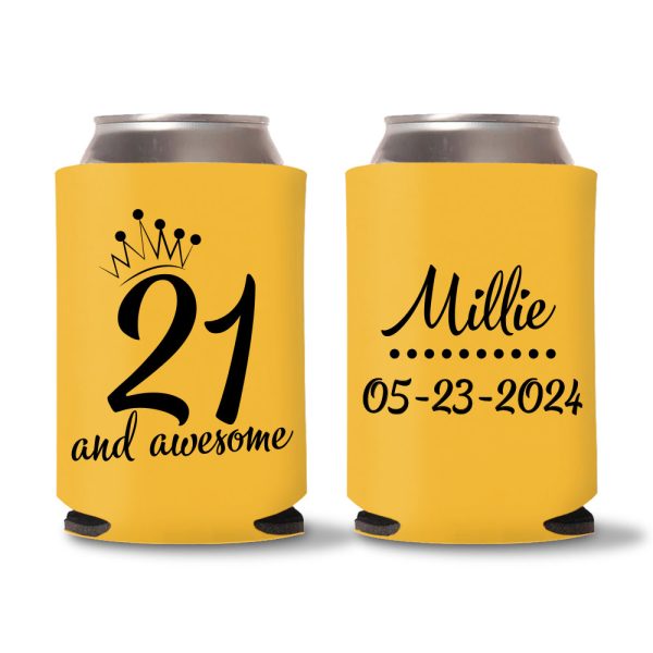 21th Birthday Koozie D28