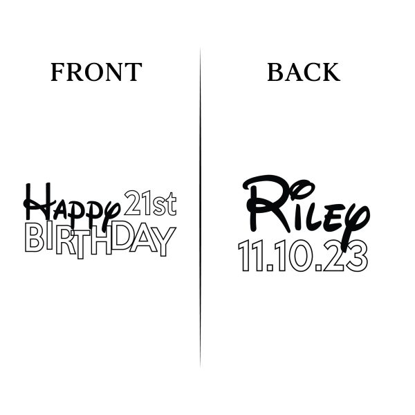 21th Birthday Koozie Front _ Back File D21