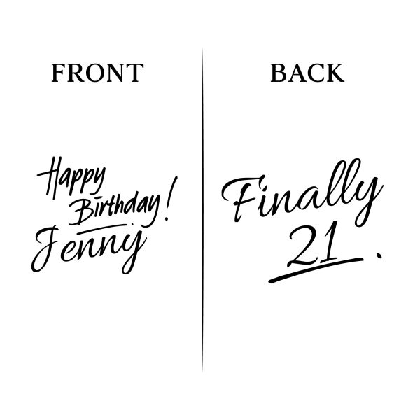 21th Birthday Koozie Front _ Back File D22