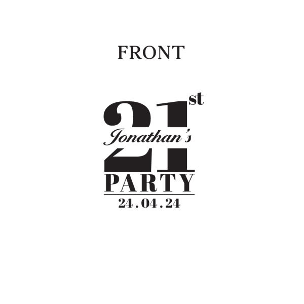 21th Birthday Koozie Front _ Back File D25
