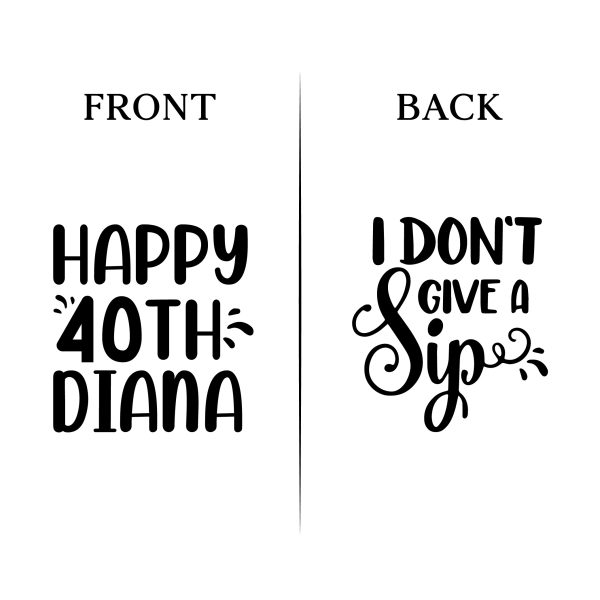 22. 40th Birthday Koozies - Front _ Back
